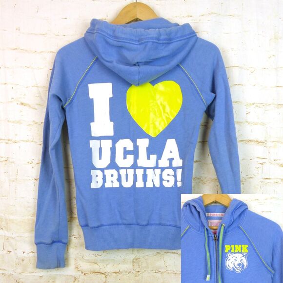 Victoria's Secret Tops - VTG Y2K PINK Victoria’s Secret UCLA Bruins Hoodie Womens XS Blue Academia RARE